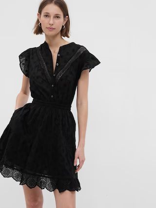Flutter Sleeve Lace Mini Dress | Gap (US)