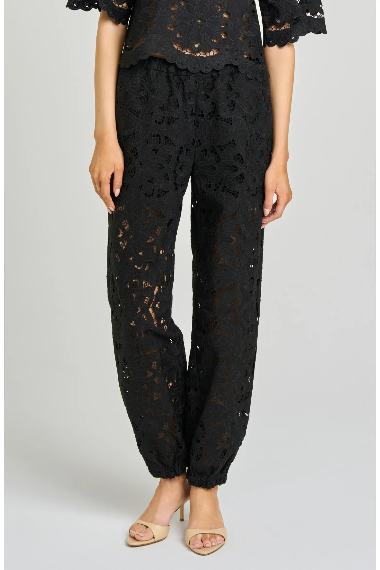 Steph Floral Cotton Lace Balloon Pants (Women) | Nordstrom | Nordstrom