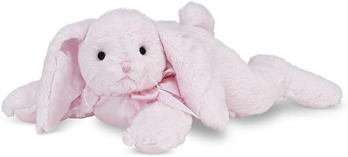 Bearington Baby Cottontail Plush Stuffed Animal Pink Bunny with Rattle, 8 inches | Amazon (US)