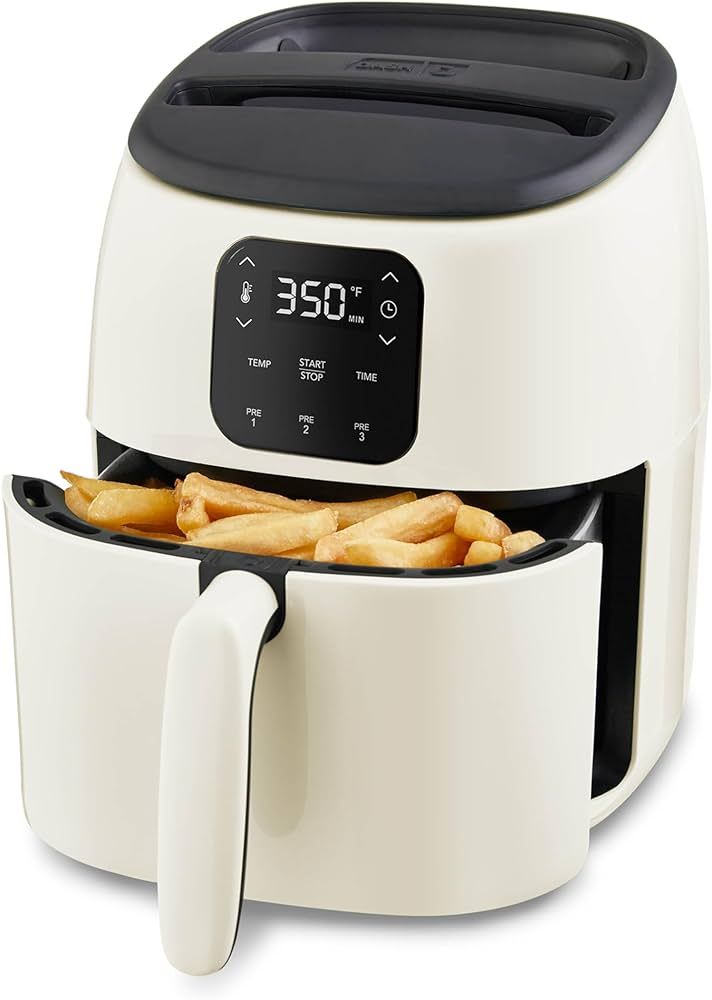 DASH Tasti-Crisp™ Ceramic Air Fryer Oven, 2.6 Qt., Cream – Compact Air Fryer for Healthier Fo... | Amazon (US)