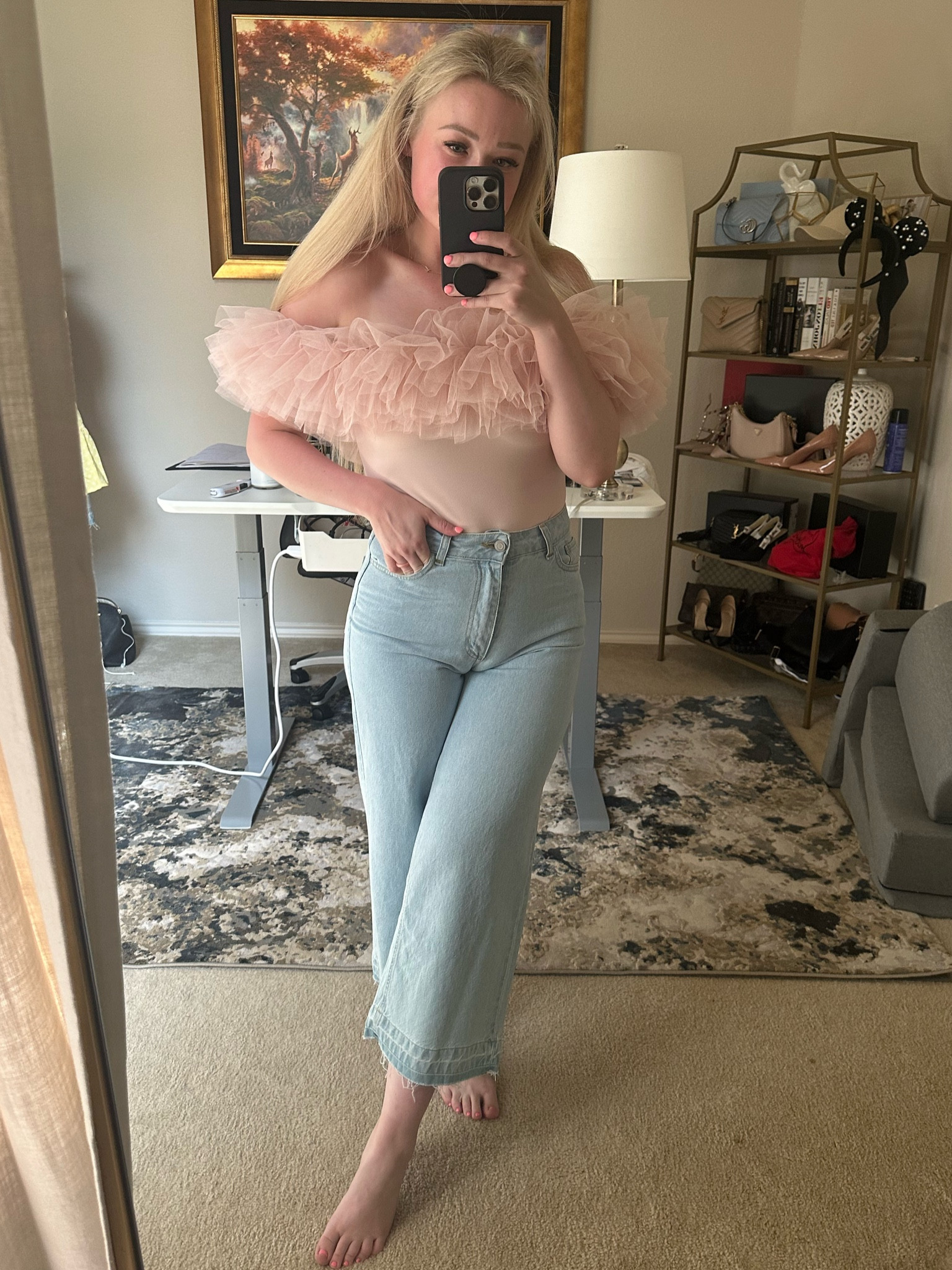 Wearing size M- runs a bit small!