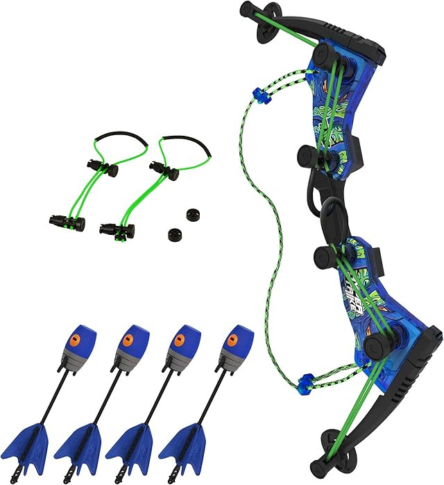 Zing HyperStrike Dominator Bow Pack - 1 Blue Dominator Bow, 4 Blue Zonic Whistle Arrows, 1 Set of... | Amazon (US)
