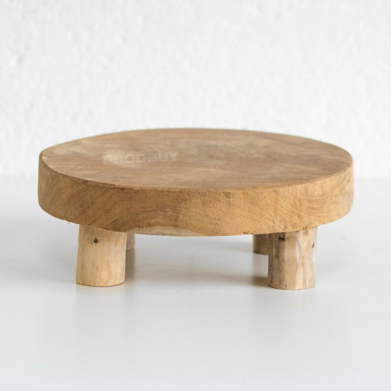 20cm Round Teak Wood Indoor Flower Plant Pot Holder Stand With - Etsy UK | Etsy (UK)