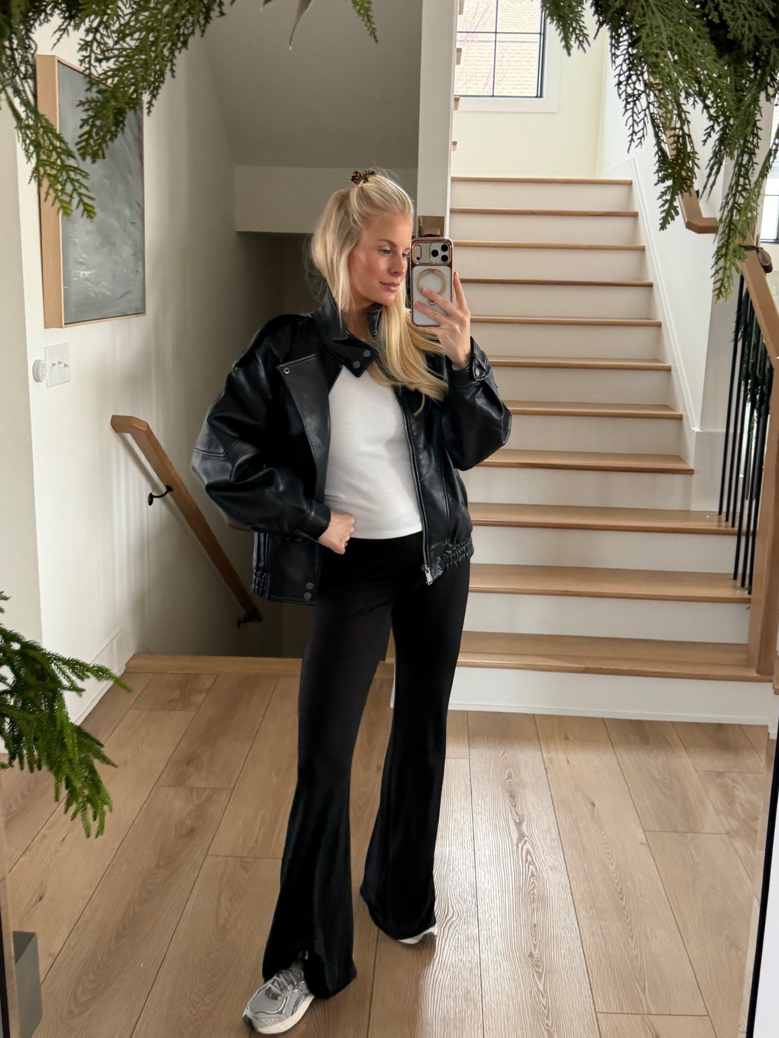 Wearing a small in top and jacket, medium in pants (sized up for pregnancy), shoes are tts! #kathleenpost

Winter outfit, winter errand look, airport outfit, school pick up, school drop off

#LTKootd #LTKTravel #LTKSeasonal