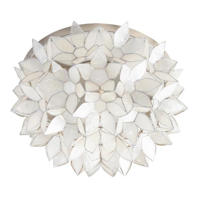 Capiz Petal Flush Mount Ceiling Light | World Market