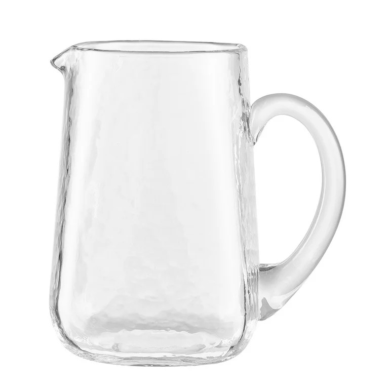Better Homes & Garden Square Hammered Glass Pitcher Clear | Walmart (US)