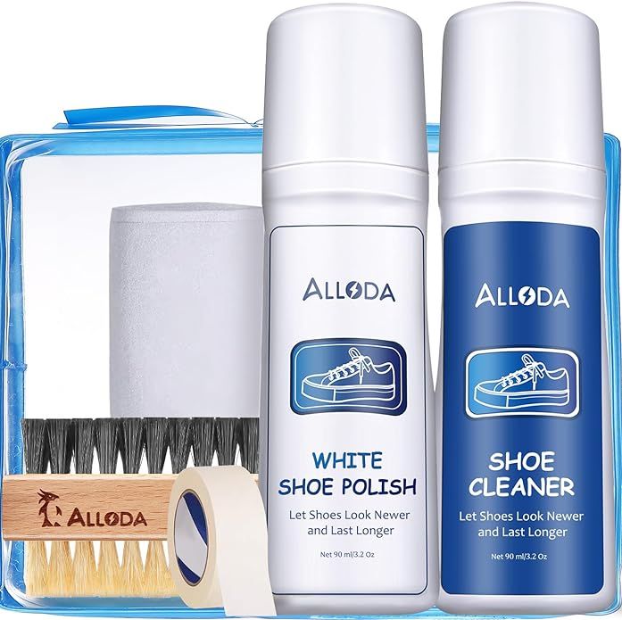 Shoe Cleaner+Shoe Whitener, Sneaker Cleaner, Brush-Shoe Cleaning Kit, Alloda | Amazon (US)