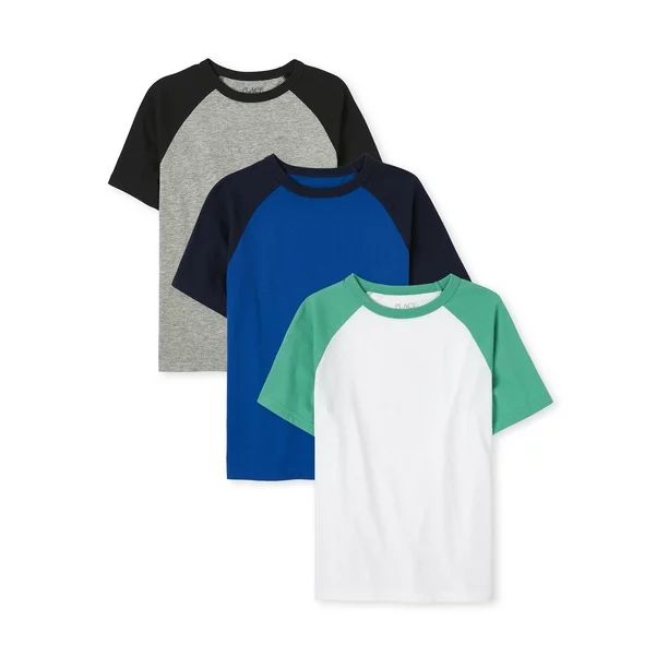 The Children's Place Boys Raglan T-Shirt, 3-Pack, Sizes XS-XXL | Walmart (US)