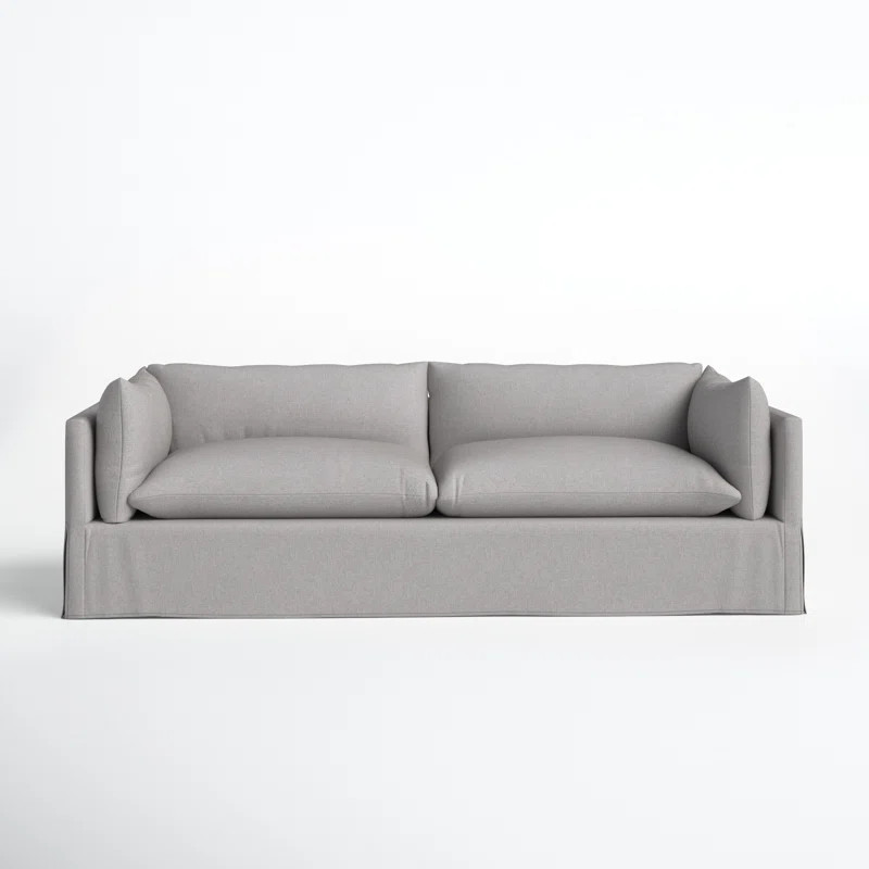 Lisbeth 94'' Slipcovered Square Arm Sofa | Wayfair North America