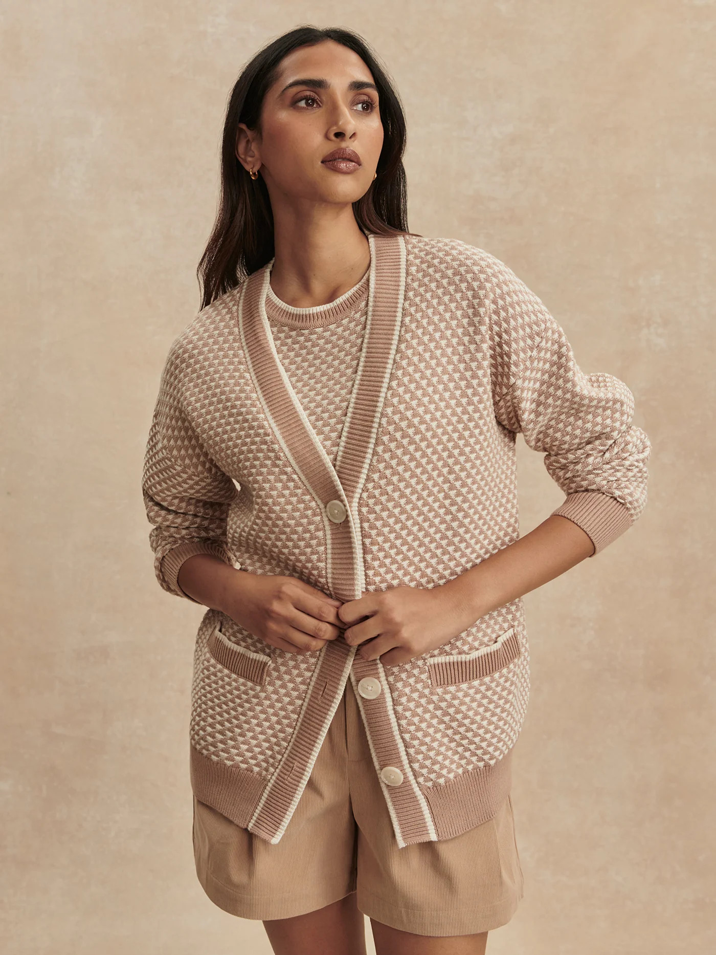 Tarran Stitch Knit Cardigan | Varley UK | Varley UK