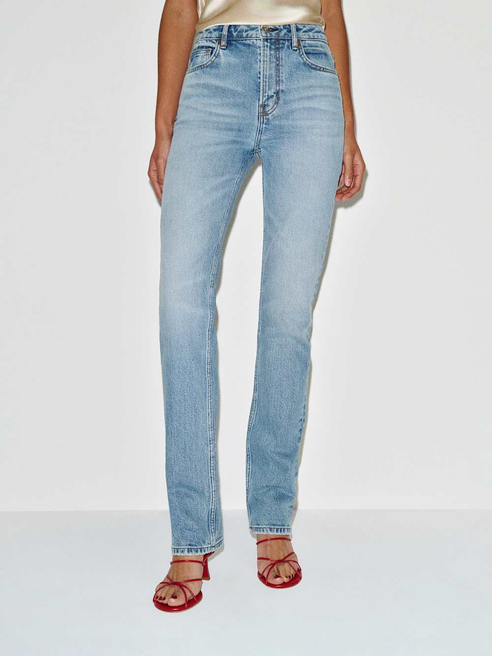 Donny Stretch High Rise Slim Jeans | Reformation (Global)