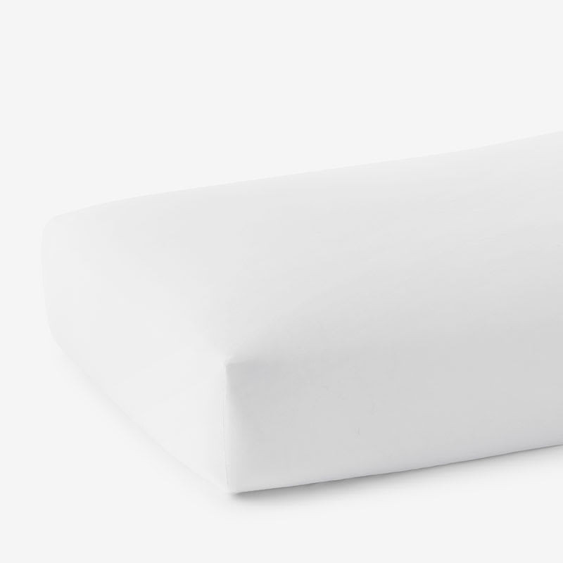 Classic Cool Cotton Percale Deep Pocket Fitted Bed Sheet - White, King | The Company Store