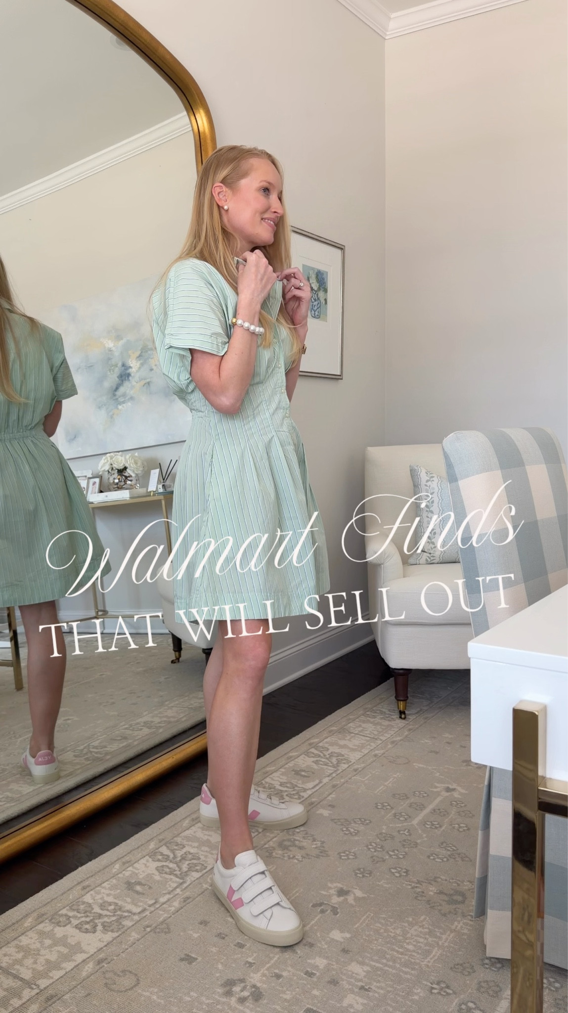 Rounding up some Walmart fashion finds under $35! 

DETAILS:
1. Green stripe dress on sale for $13 (limited sizing but M is still available). I’m wearing a size small
2. Pink dress ($34) also comes in a lemon lime color. Wearing a size small and it runs roomy
3. Yellow scalloped top is on sale for $12 and runs TTS (wearing a small) 
4. Daisy ballet flats on sale for $21. They run TTS and have cushioned padding for comfort
5. Eyelet jacket is $34 and runs TTS. I’m wearing a small and it has some stretch
6. Navy embroidered dress is on sale for $18. It runs roomy in my opinion and has smocking in the back so if between size down! I’m wearing a small but an XS would be a better fit in the waist. 
7. Navy eyelet tank is $20. The navy is sold out but it’s fully stocked in white and light blue. Wearing a size small and works for casual and summer work wear! 



#LTKSeasonal #LTKMothersDay #LTKootd