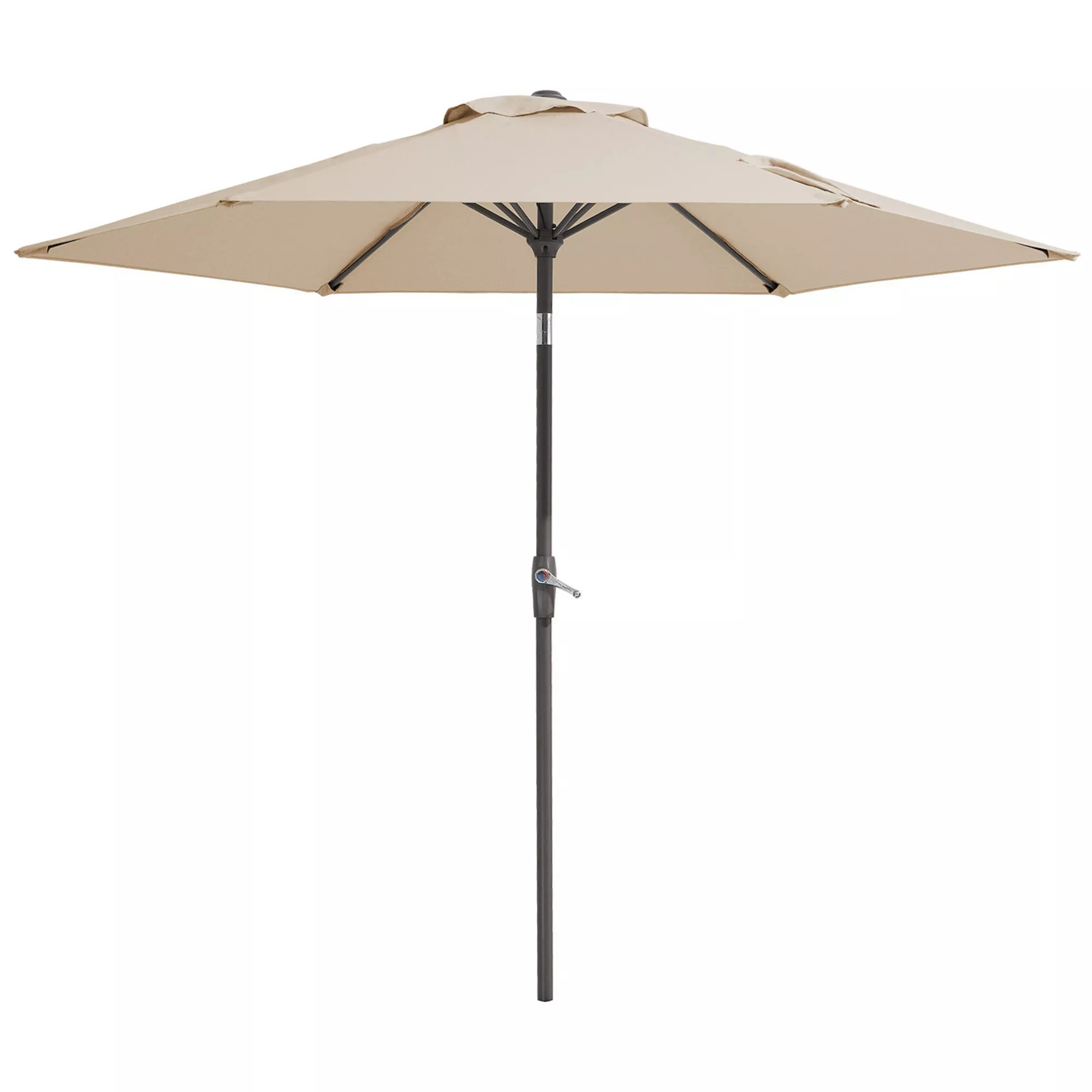 7.5ft Outdoor Patio Market Umbrella, Table Umbrella with 6 Sturdy Ribs, Push Button Tilt & Crank | Kohl's