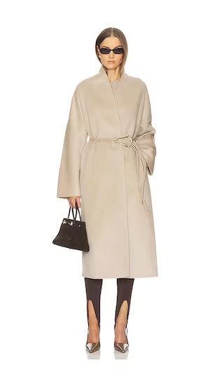 Jolie Coat in Grey Beige | Revolve Clothing (Global)