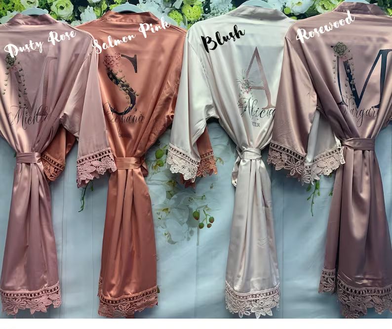 SALE Customized Bridesmaid Robes Personalized Bridal Party | Etsy | Etsy (US)