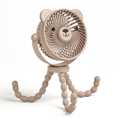Itzy Ritzy Itzy Breeze 3-Speed Stroller Fan with Rechargeable Battery and Easy Attach Design - Tan Bear | Target