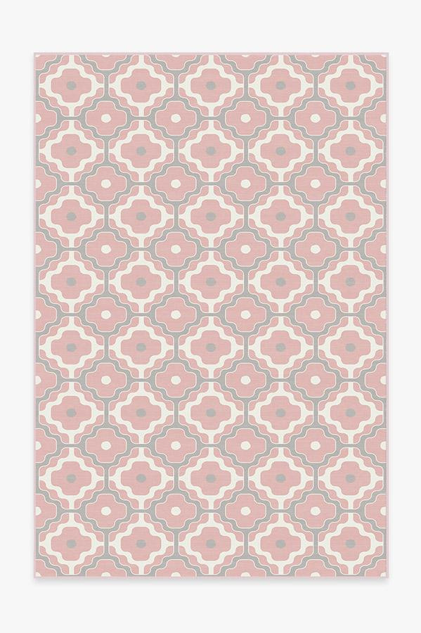 Chloe Trellis Pink Rug | Ruggable