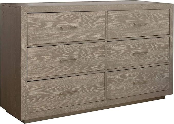 Kensington Wood 6 Drawer Dresser, Light Grey | Amazon (US)