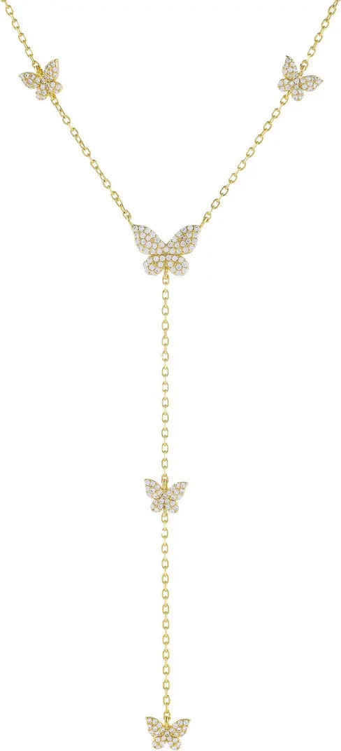 Butterfly Cubic Zirconia Y-Necklace | Nordstrom