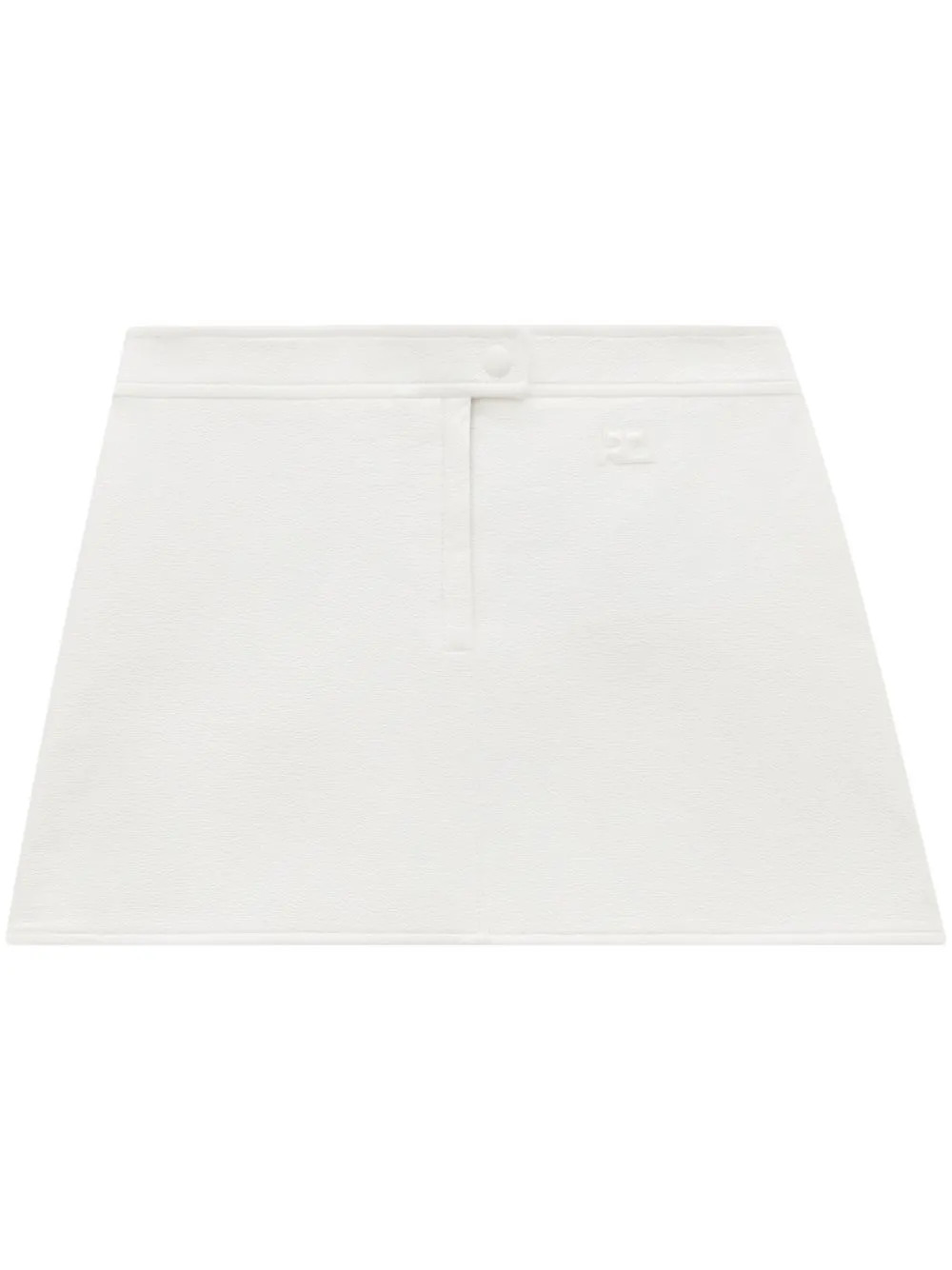 Re-edition logo-patch mini skirt | Farfetch Global