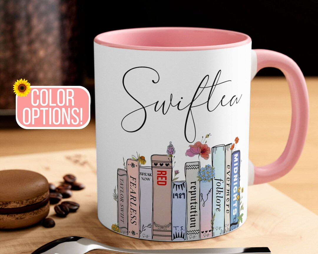 Floral Music Album Mug, Gift for Her, Trendy Gift, Christmas Gift, Gift for Music Lovers, Daughte... | Etsy (US)