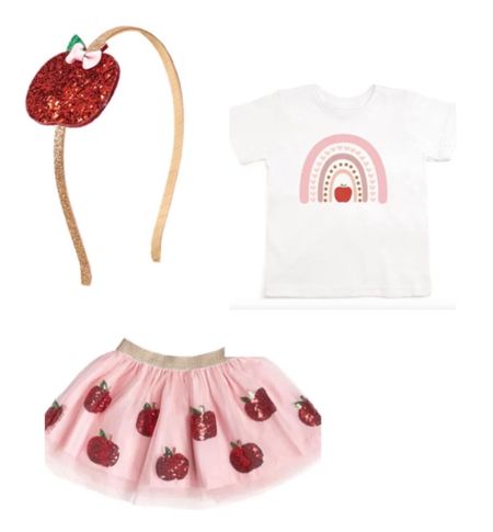 Apple tutu and top with matching headband! 🍎