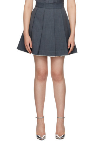 SSENSE Exclusive Gray Miniskirt | SSENSE