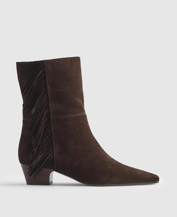 The Lexie Fringed Ankle Boot in Suede | Madewell | Madewell