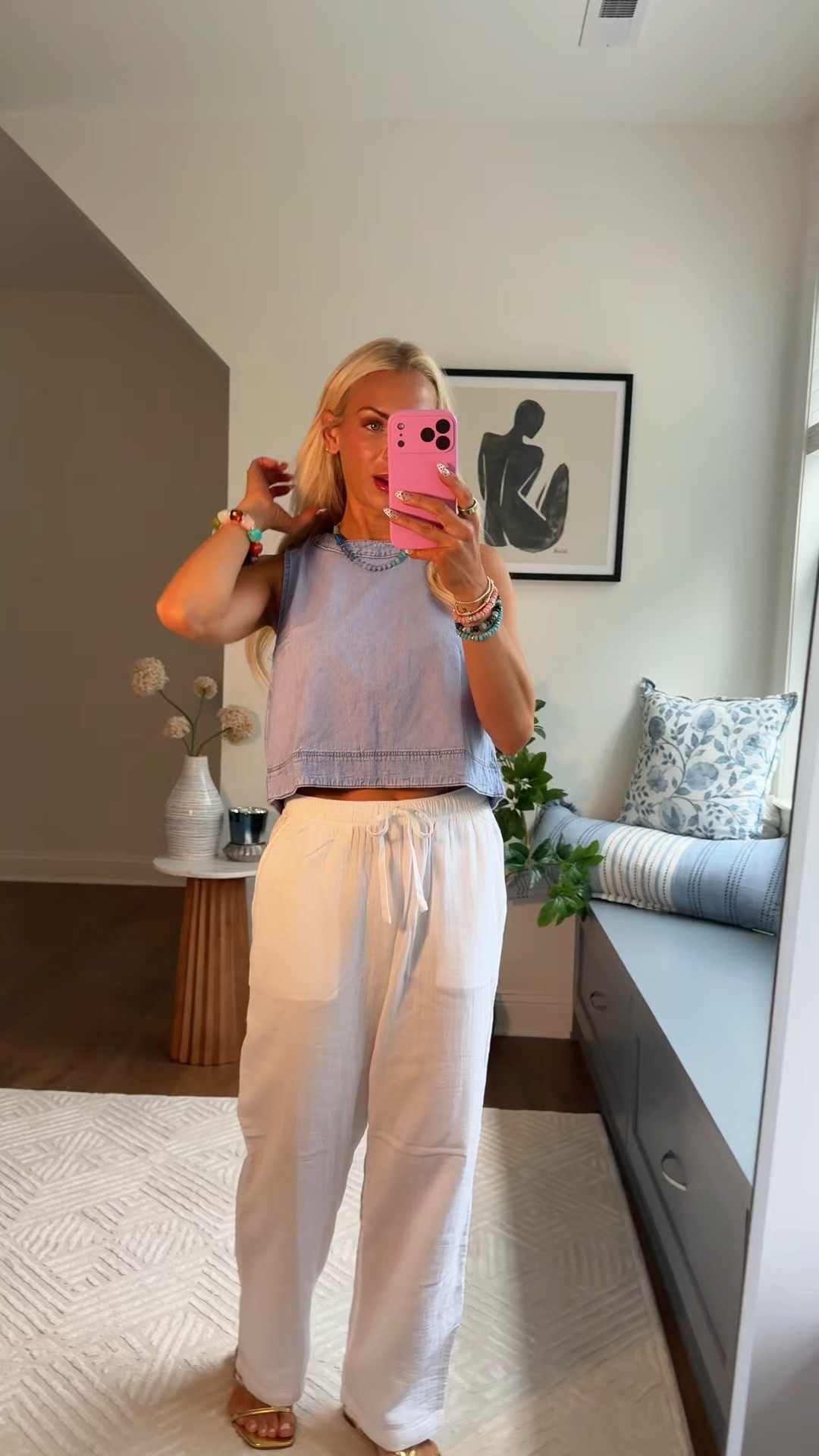 Elevated casual summer outfit featuring some of my favorite pants

#LTKgrwm #LTKmomlife #LTKootd