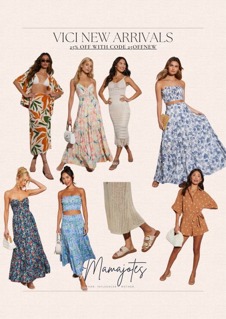 New arrivals at Vici are 25% off with code 25OFFNEW 

Pastels, florals, lightweight fabrics, trench coats, midi skirts, espadrilles, floral prints, vibrant colors, airy dresses, statement sunglasses.

#LTKSpringSale #LTKSeasonal #LTKtravel