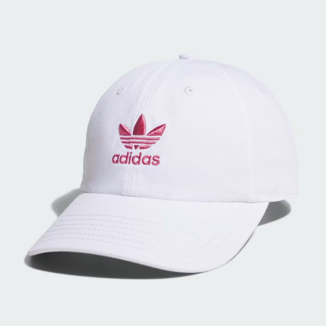 adidas Washed Relaxed Strap-Back Hat White 1 Size | adidas (US)
