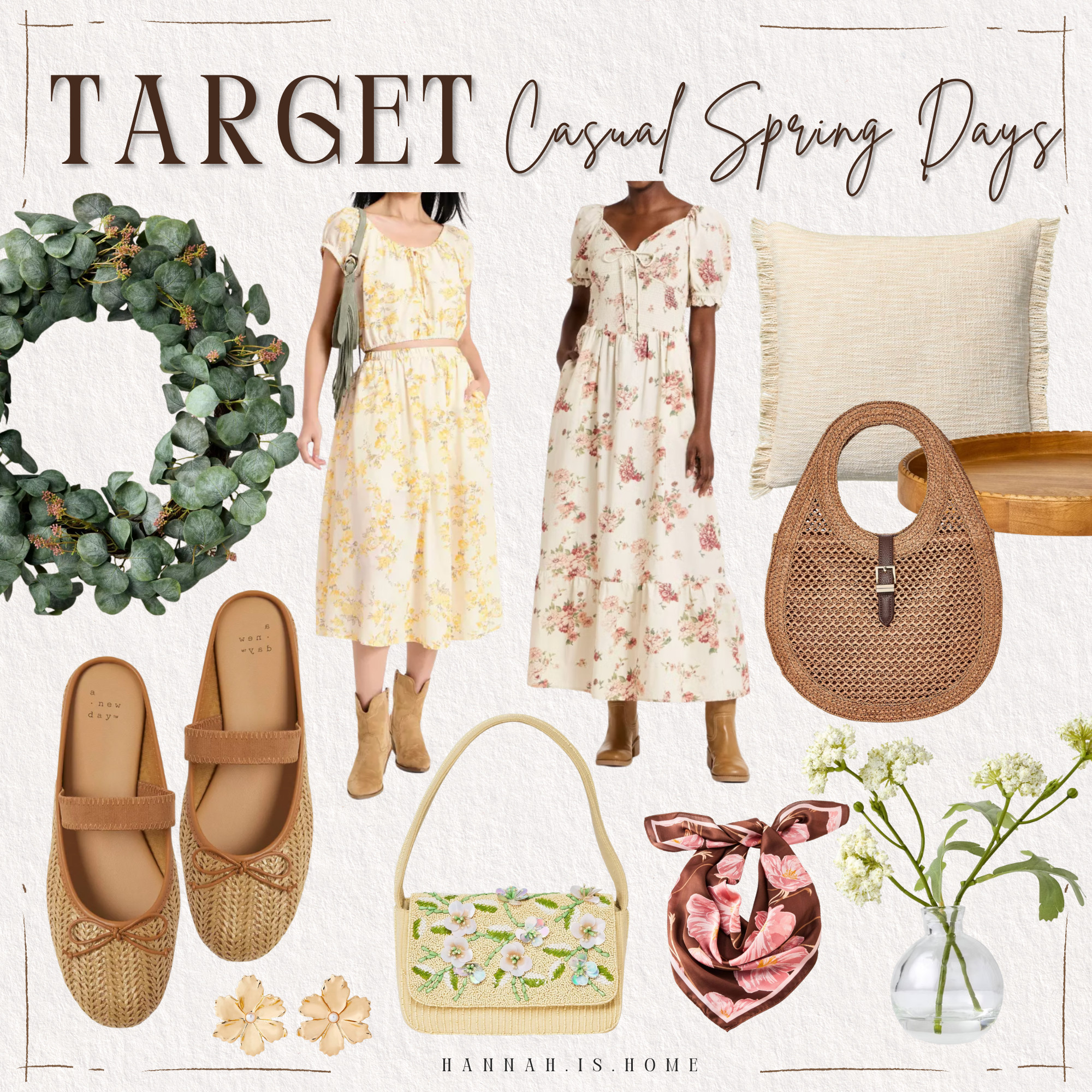 Target neutral home decor for spring + spring fashion finds 🤍 spring home refresh ideas, neutral home styling, affordable home decor, organic modern decor, beige and cream aesthetic, textured throw pillows, neutral vases and greenery, cozy living room refresh, budget-friendly home finds, Target spring outfits, spring capsule wardrobe, neutral outfit ideas, casual chic style, elevated basics, lightweight layers, spring dresses, classic denim, everyday staples, minimal lifestyle aesthetic ✨🏡🌸 

 #LTKootd #LTKSeasonal #LTKSaleAlert