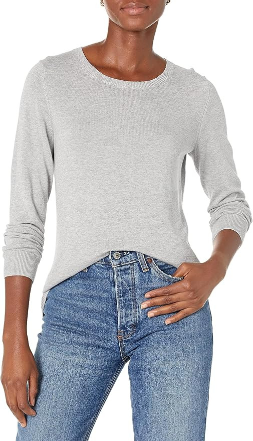 Amazon Essentials Women's Long-Sleeve Lightweight Crewneck Sweater (Available in Plus Size) | Amazon (US)