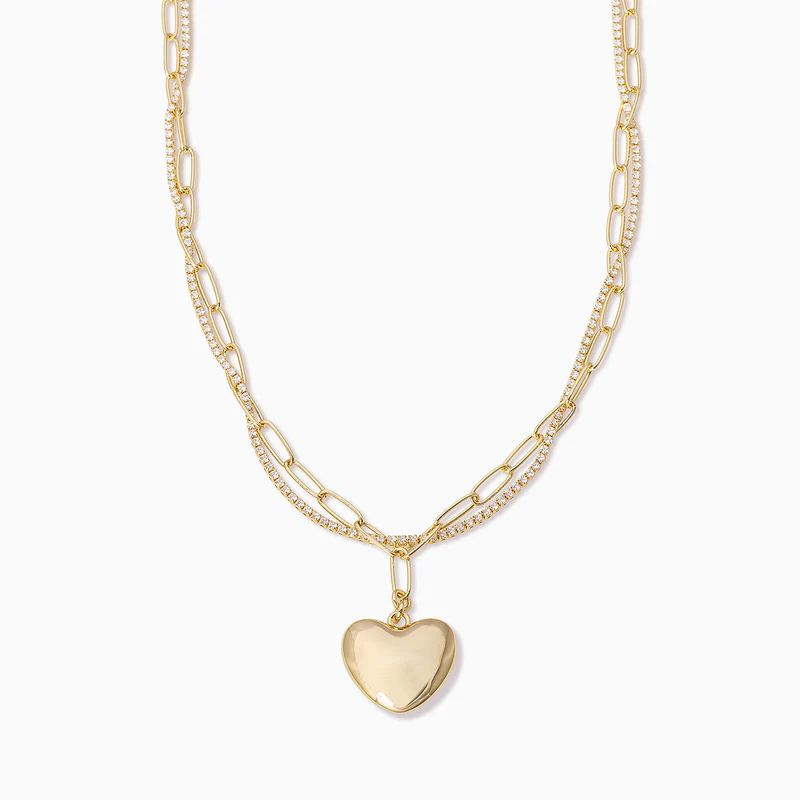 Intertwined Chain + Heart Necklace | Uncommon James