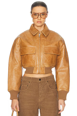 The Leather Bomber Jacket | FWRD 