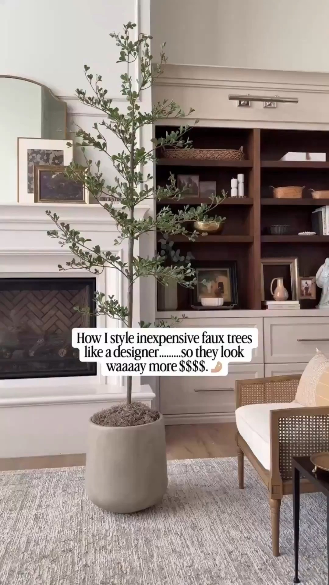 You can take nearly any inexpensive faux tree and style it using my designer method and Amazon design hacks to make it look more expensive $$$$. I get so many compliments on the trees in my home, and people are surprised when I tell them they aren’t McGee or Pottery Barn.

Materials used:
Inexpensive 7’ minimal black olive tree
Tall planter or basket
Adjustable height plant stand to add 11-17 inches (to make my tree 8’)
Leftover brown packing paper
Dried moss



#fauxtree #blackolive #livingroomstyling #amazonhomedecor #HomeDecor #InteriorStyling #NeutralInteriors #ModernTraditional #TimelessDesign #HomeInspo #LayeredHome #LivingRoomInspo #InteriorDesignIdeas #DesignInspiration #CozySpaces #InteriorDetails #homestylinginspo #homerefresh #InteriorDetails #homestylinginspo #homerefresh

Follow my LTK @Stonebrook_Home_ on the @shop.LTK app to view this post and get my exclusive app-only content!

#LTKSeasonal #LTKdayinmylife #LTKHome
