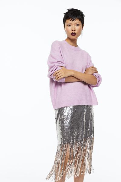 Knit Sweater - Light purple - Ladies | H&M US | H&M (US + CA)