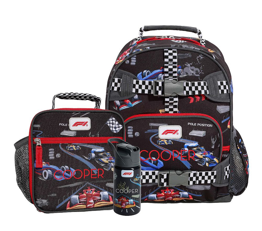 Formula 1\u00ae Mackenzie Backpack & Lunch Bundle, Set of 3 | Pottery Barn Kids