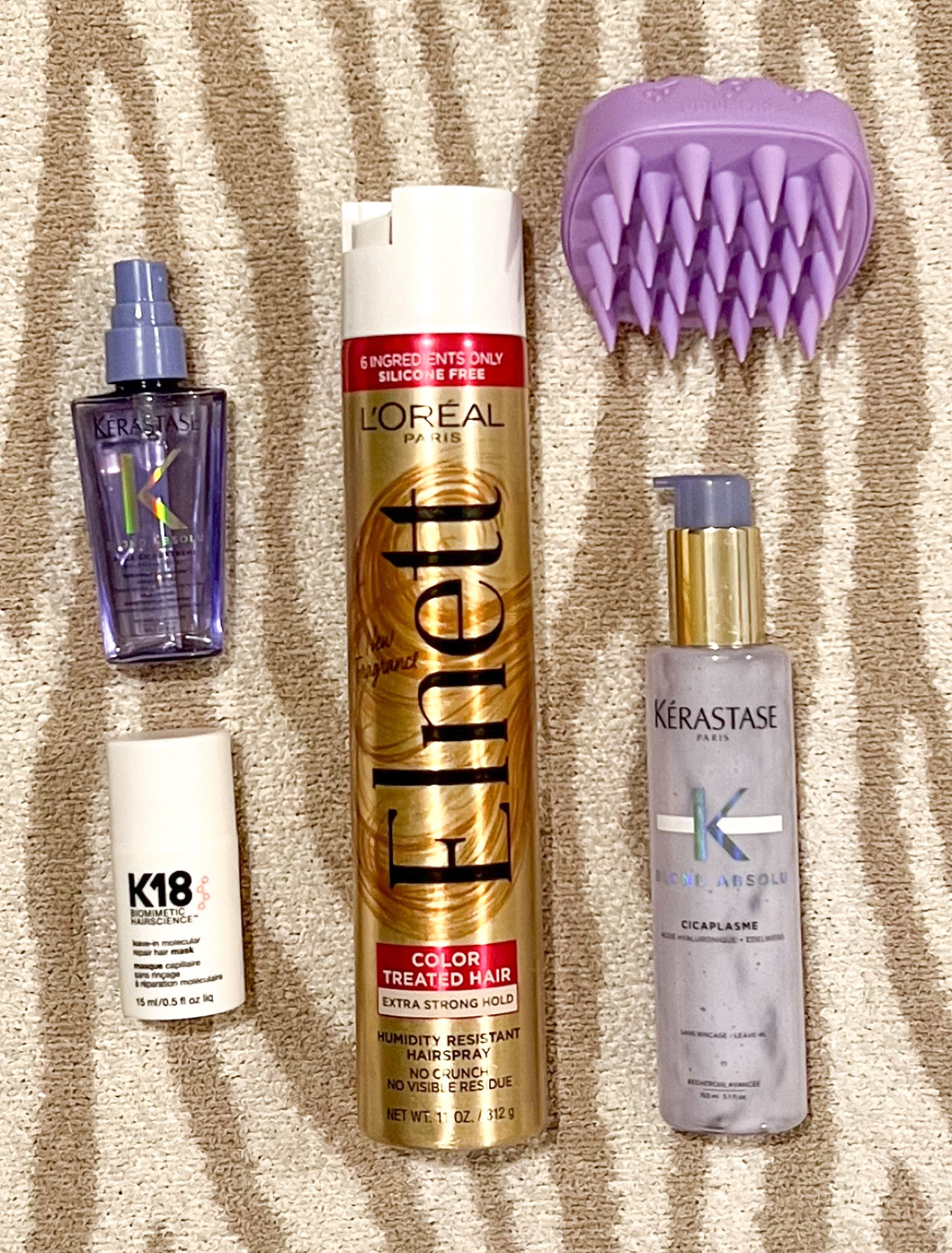 Favorite hair products
Silicone hair / scalp massager
Keràstase blonde absolute heat protectant
Keràstase strengthening bonding hair serum
K18 leave in molecular repair hair mask
Elnett hairspray for color treated hair
Amazon
Ulta
Sephora
Finds
Products I use on my hair 


#LTKfindsunder50 #LTKMostLoved #LTKbeauty