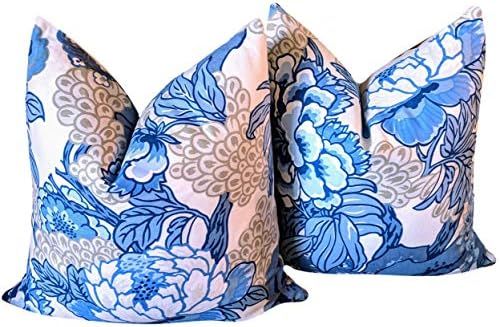 Flowershave357 Thibaut honshu Floral Pillow Bright and Cheery Pillow Cover Chinoiserie Style Set ... | Amazon (US)