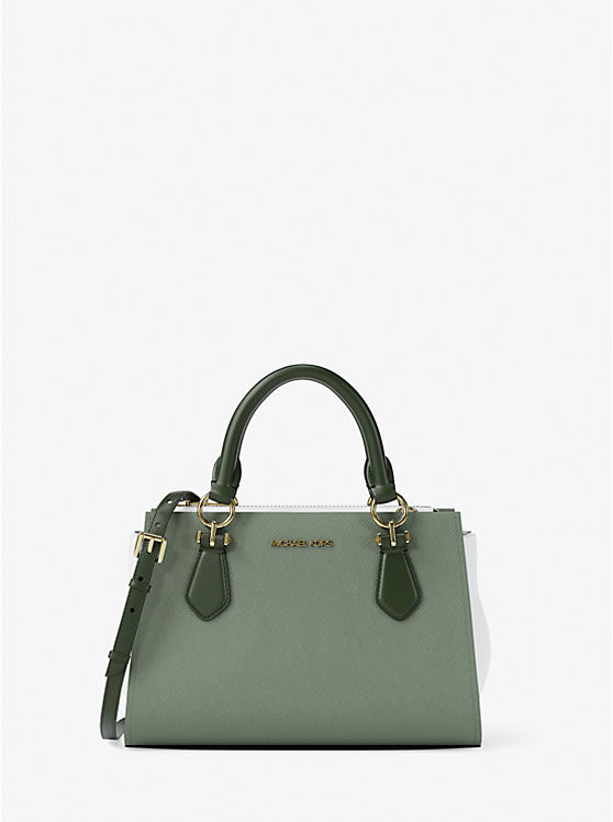 Marilyn Small Color-Block Saffiano Leather Messenger Bag | Michael Kors US