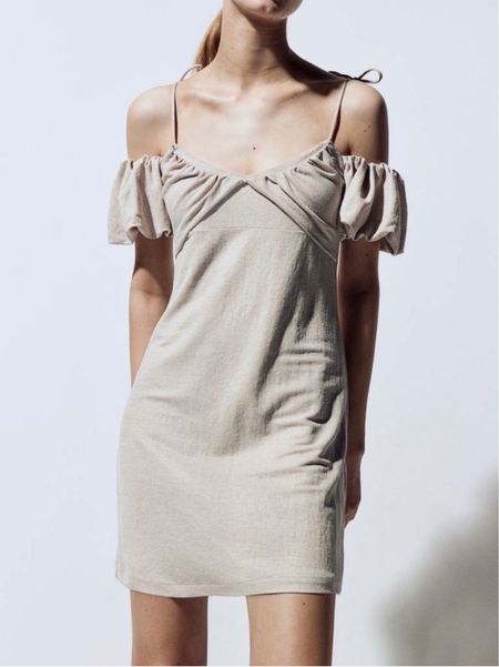 Puff sleeve mini dress 

#LTKfindsunder50 #LTKstyletip #LTKSeasonal