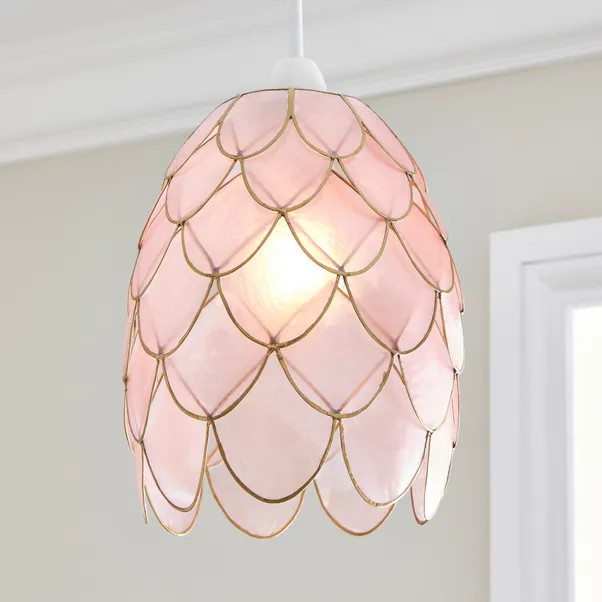 Scalloped Capiz Easy Fit Pendant | Dunelm (migrated)