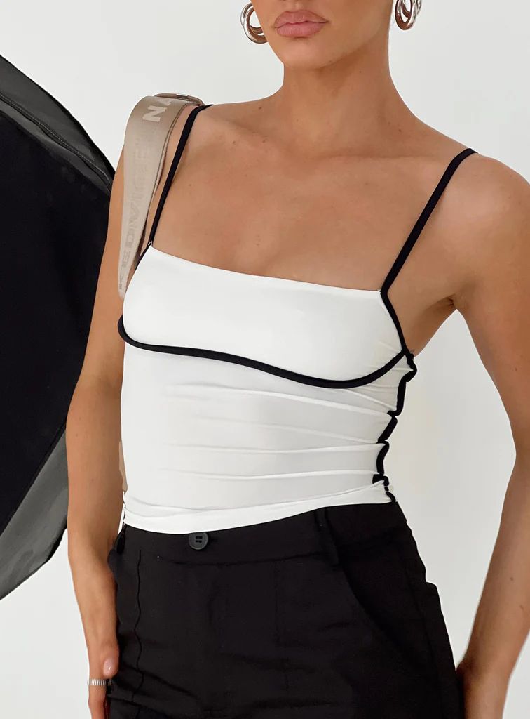 Maidenwell Contrast Top White | Princess Polly US