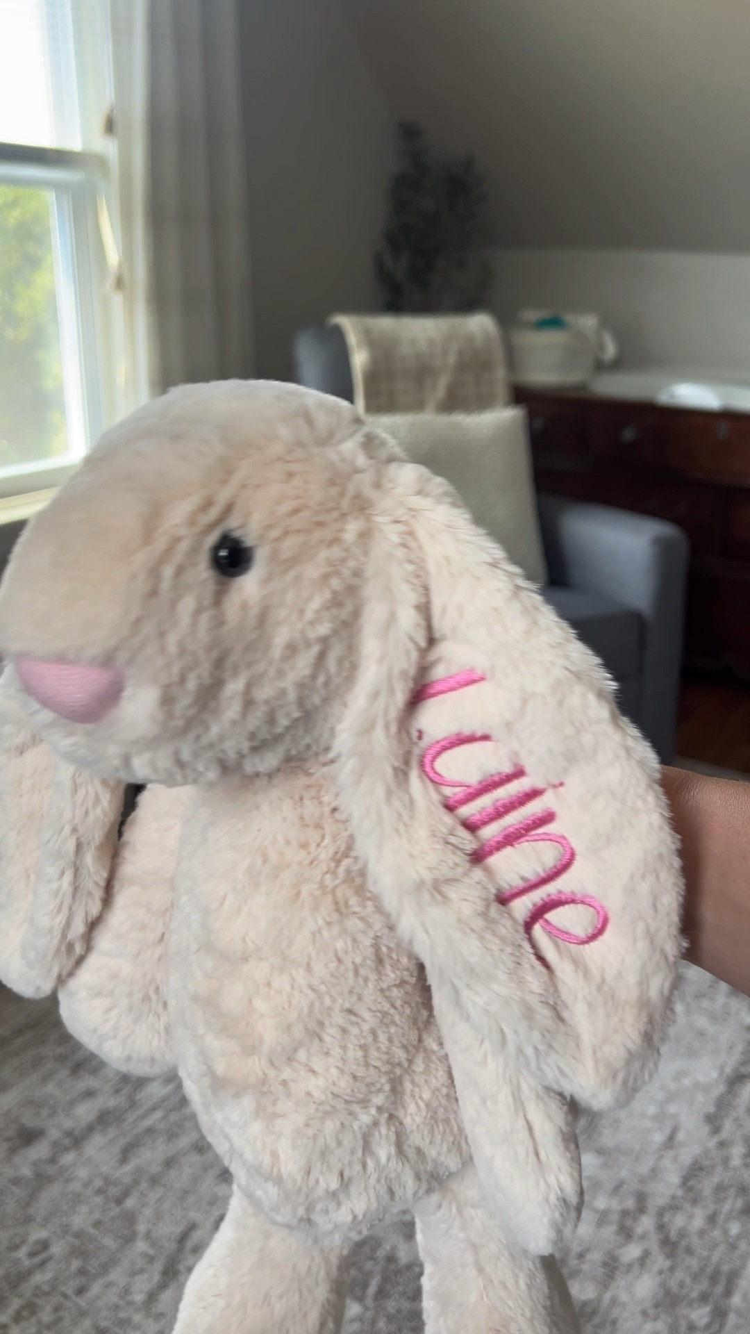 Personalized plush toy stuffed bunny. Baby shower gift. Handmade. Nursery reveal

#LTKKids #LTKBump #LTKBaby