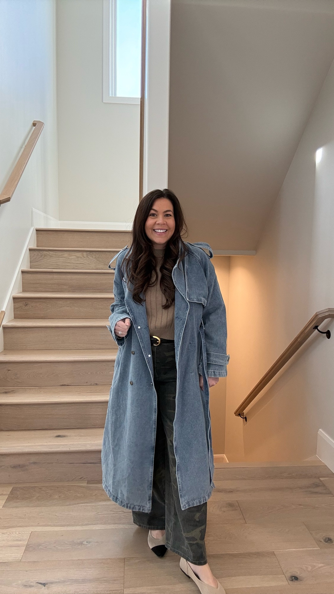 Loving these #camojeans and #jeantrench to transition to spring!! 

#vici 

#LTKootd #LTKBump #LTKTravel