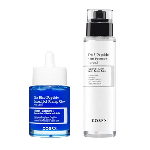 COSRX Peptide Boost & Plump Set - Copper Peptide Bakuchiol Serum 1.69 fl oz + 6 Peptide Booster Toner Serum 5.07 fl oz | Amazon (US)