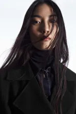 BELTED DOUBLE-FACED WOOL COAT - BLACK - Coats and Jackets - COS | COS (US)