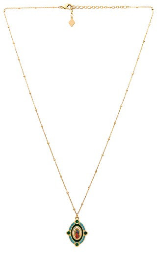 Guadalupe Necklace in Green | Revolve Clothing (Global)